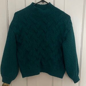 Nine West Deep Teal Cowl Neck Sweater